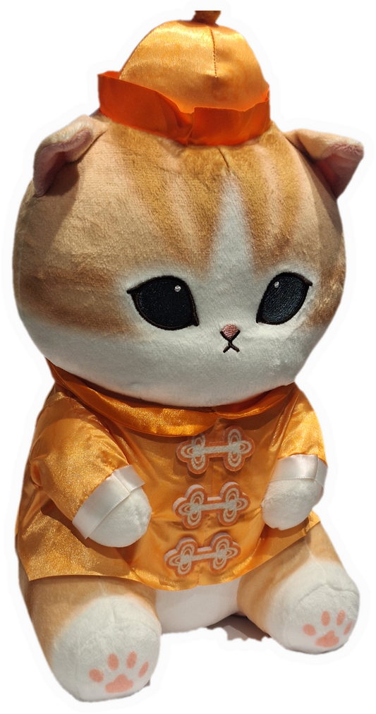 Mofusand – Same Nyan i traditionel kinesisk tangzhuang dragt – bamse 25 cm