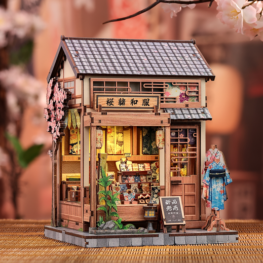 Sakura o kimono - DIY Miniature hus