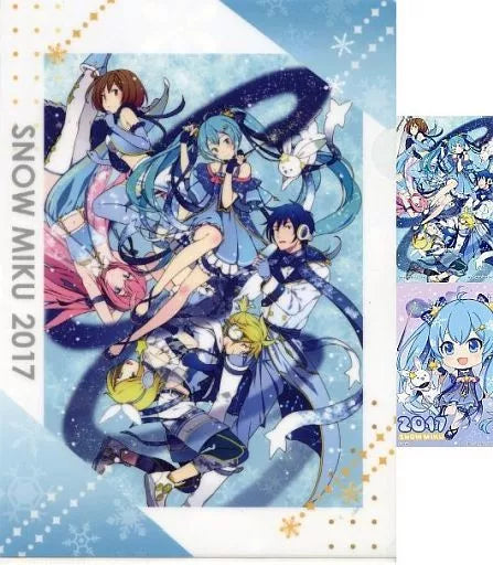 Vocaloid - Snow Miku 15 års jubilæum - Chartek & Sticker sæt