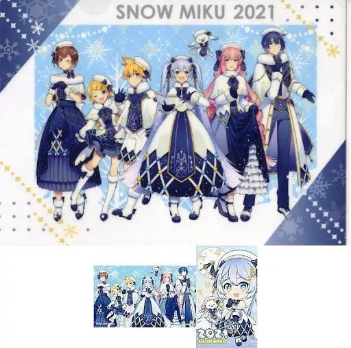 Vocaloid - Snow Miku 15 års jubilæum - Chartek & Sticker sæt