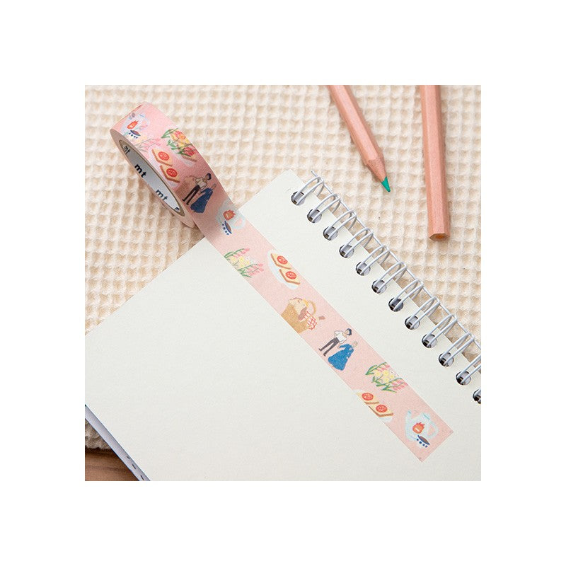 Det Levende Slot - Break Time Flowers - Washi Tape