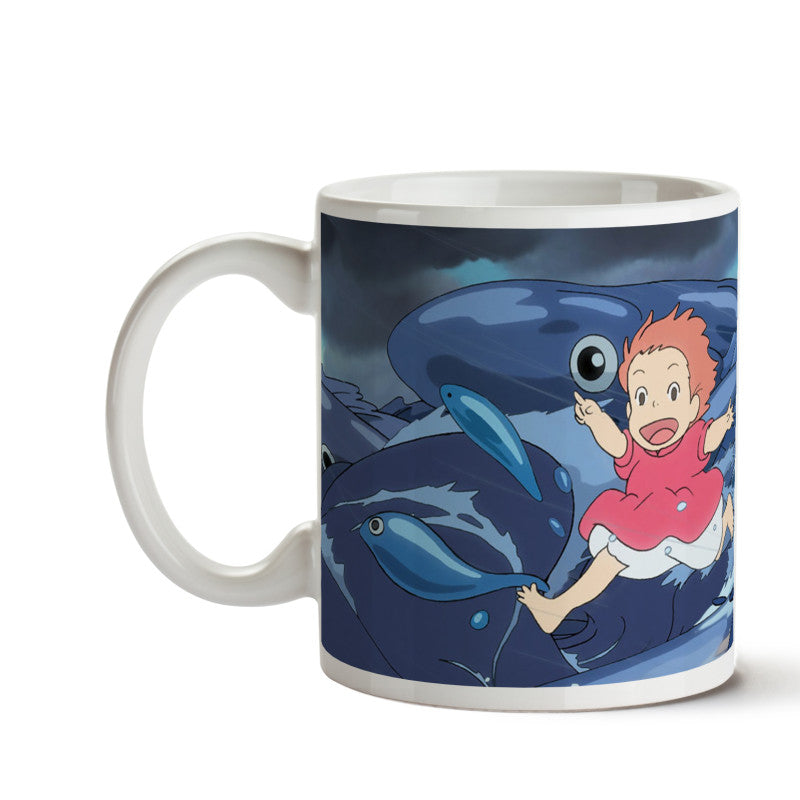 Ponyo - Ponyo på Bølger - Krus - 340 ml