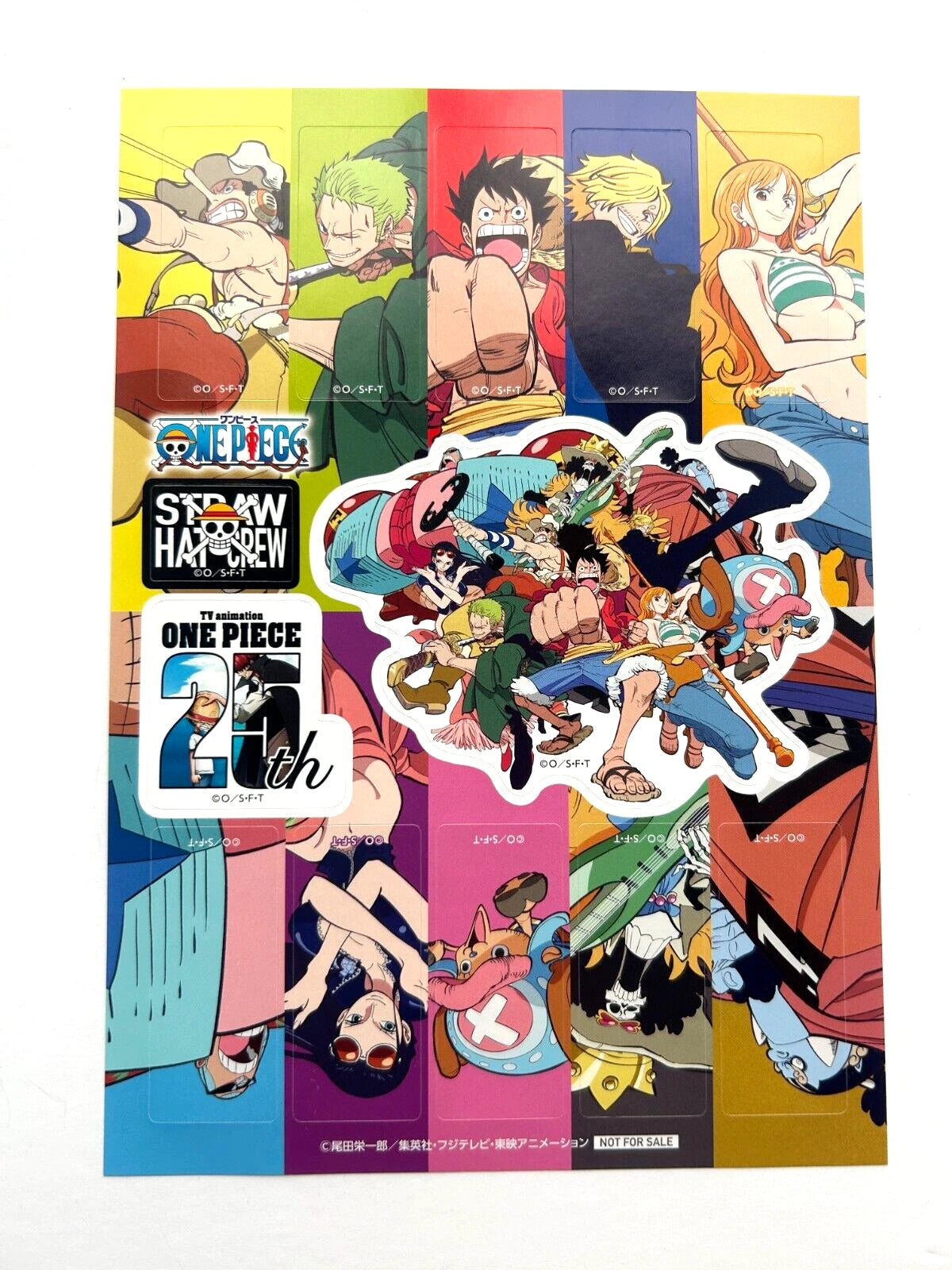 One Piece - 25th. anniversary 7-11 limited ver. A - Sticker Sheet