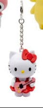Sanrio - Hello Kitty med guitar: Pocket Hero ver. - Nøglering