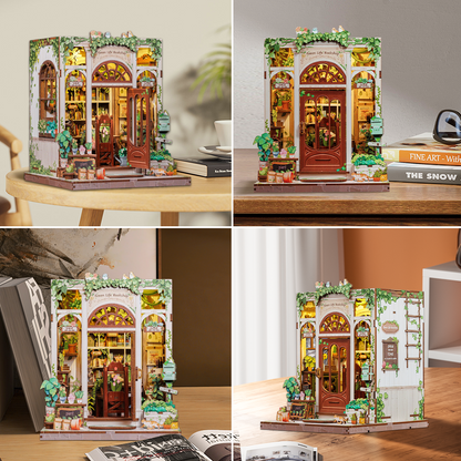 Book Nook Green Life Bookshop - DIY udsmykning til din bogreol