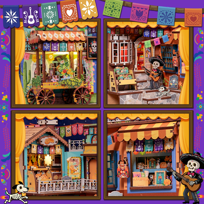Book Nook Plaza de los Muertos - Et glimt ind i minderne