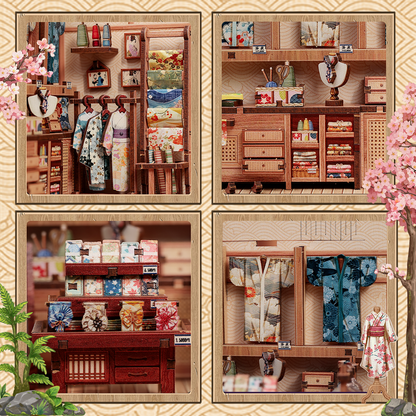 Sakura o kimono - DIY Miniature hus