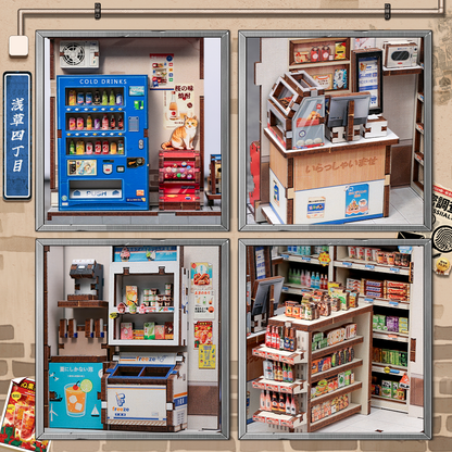 Beika-cho Convenience Store - DIY Miniature hus