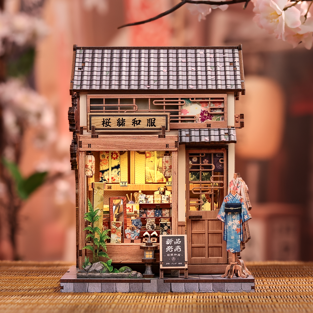 Sakura o kimono - DIY Miniature hus