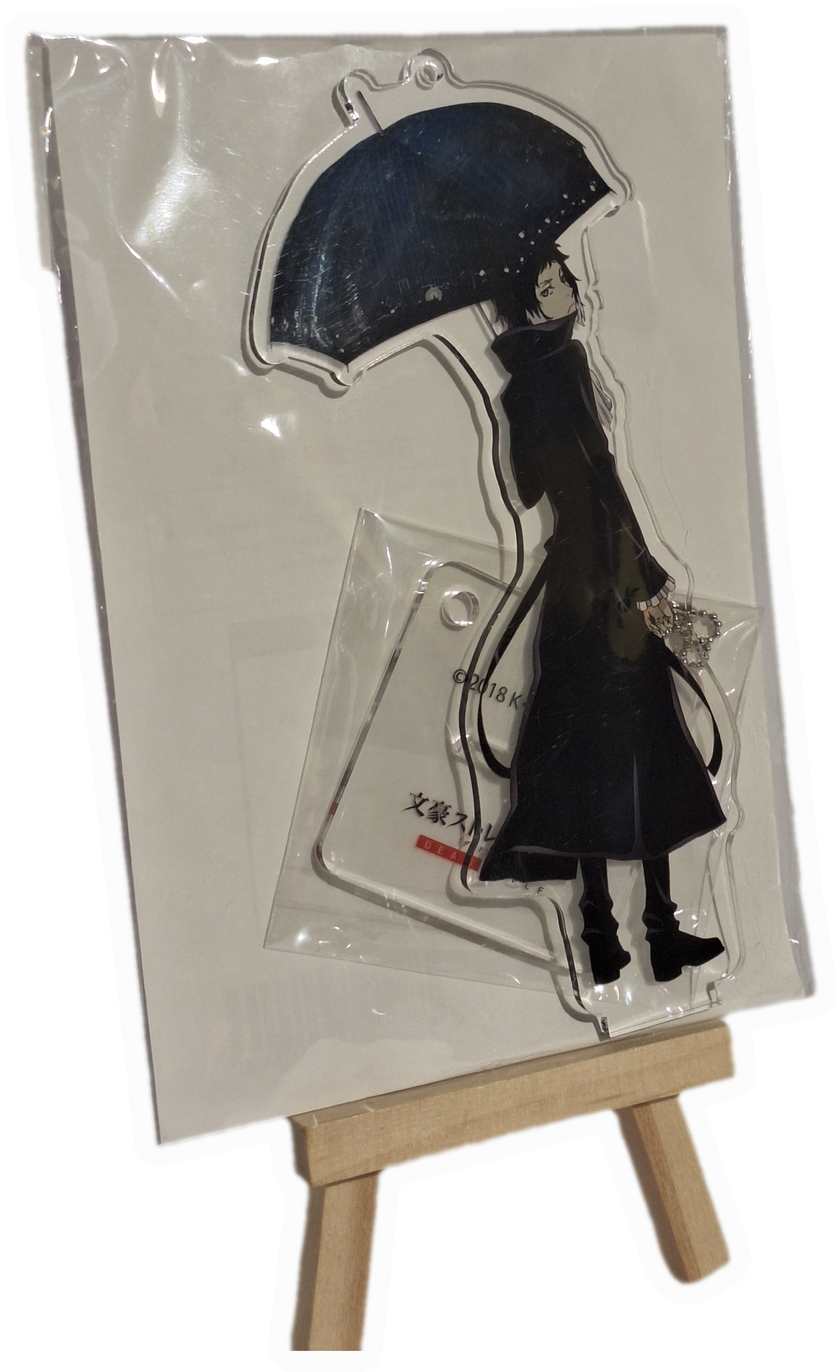 Bungo Stray Dogs - Akutagawa Ryuunosuke med paraply acryl stand og vedhæng figur