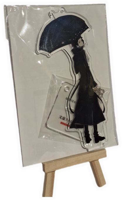 Bungo Stray Dogs - Akutagawa Ryuunosuke med paraply acryl stand og vedhæng figur