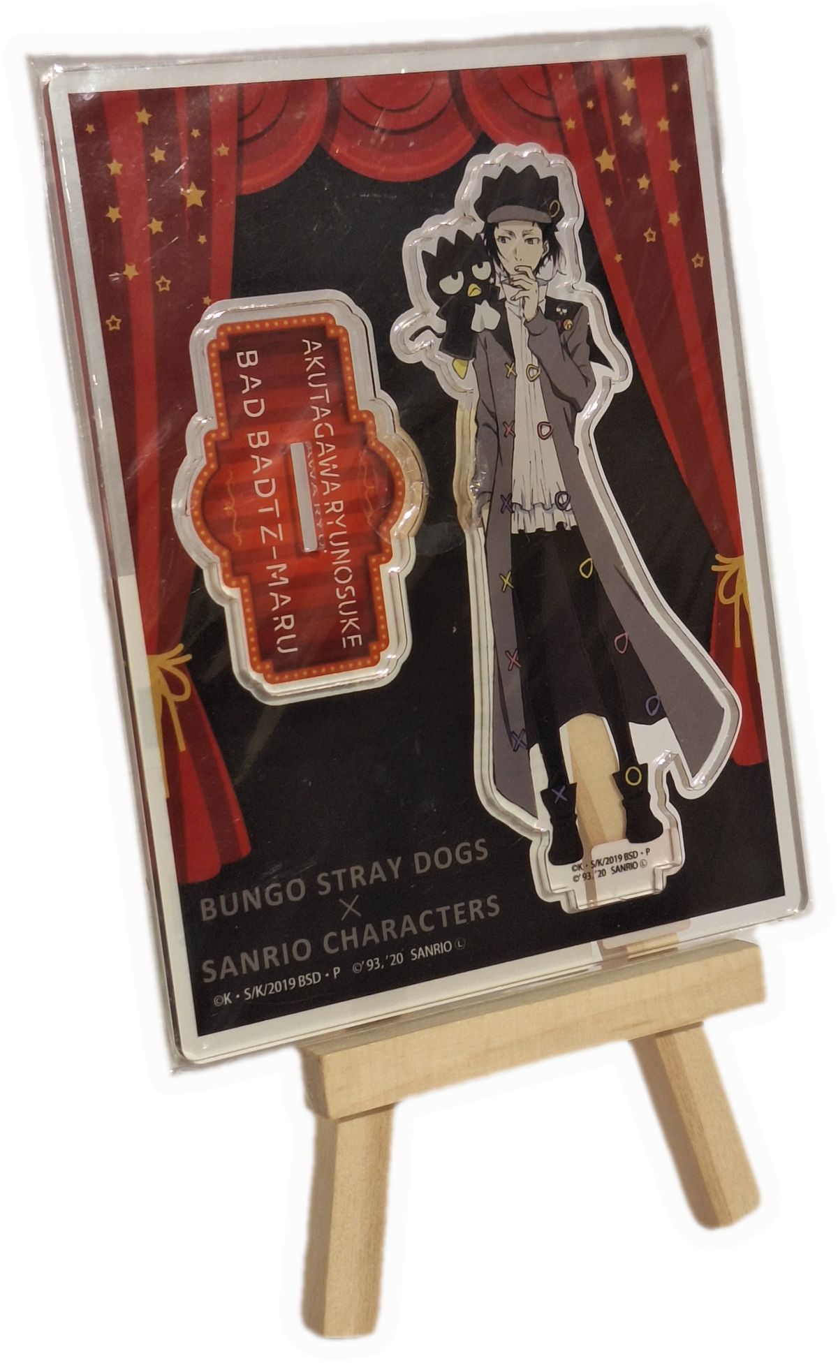 Bungo Stray Dogs x Sanrio - Akutagawa Ryuunosuke & Badtz-Maru acryl stand figur