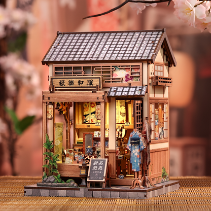 Sakura o kimono - DIY Miniature hus