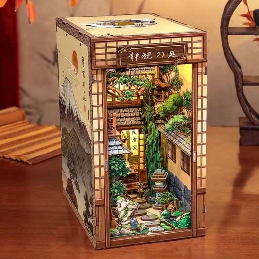 Book Nook Serene Courtyard - Craft dig til balance i din reol