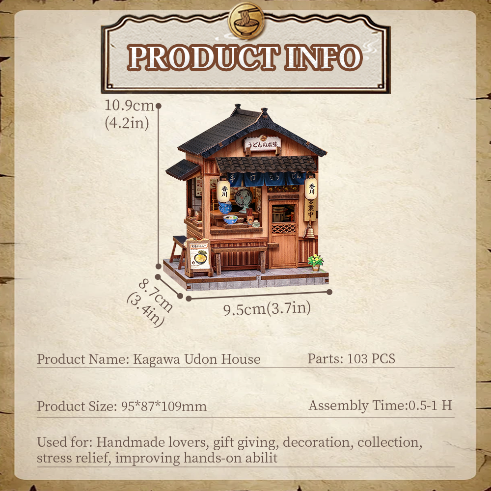 Kagawa Udon House - DIY Miniature hus