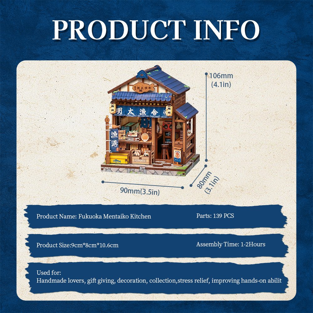 Fukuoka Mentaiko Kitchen - DIY Miniature hus