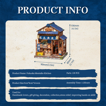 Fukuoka Mentaiko Kitchen - DIY Miniature hus