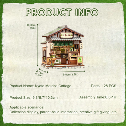 Kyoto Matcha Cottage - DIY Miniature hus