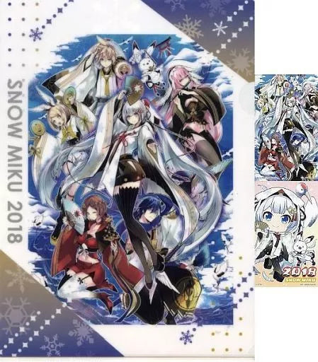 Vocaloid - Snow Miku 15 års jubilæum - Chartek & Sticker sæt