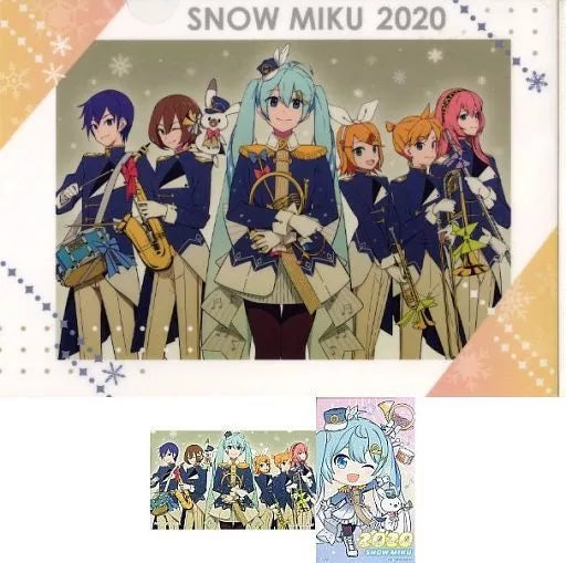 Vocaloid - Snow Miku 15 års jubilæum - Chartek & Sticker sæt