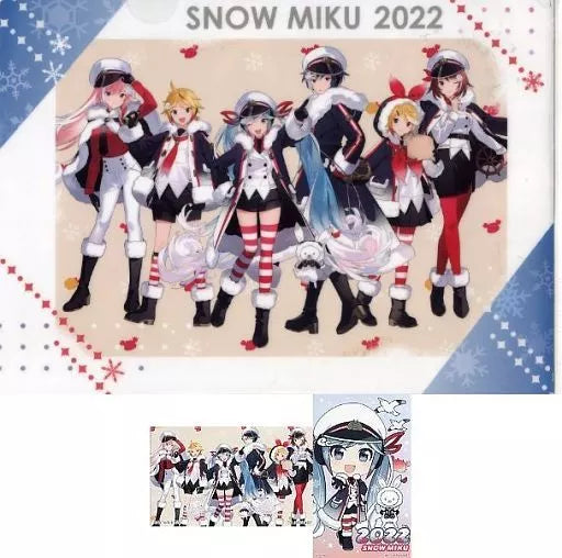 Vocaloid - Snow Miku 15 års jubilæum - Chartek & Sticker sæt