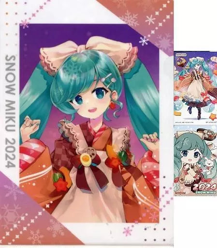 Vocaloid - Snow Miku 15 års jubilæum - Chartek & Sticker sæt