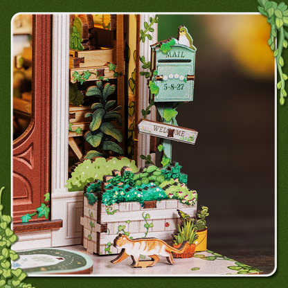 Book Nook Green Life Bookshop - DIY udsmykning til din bogreol