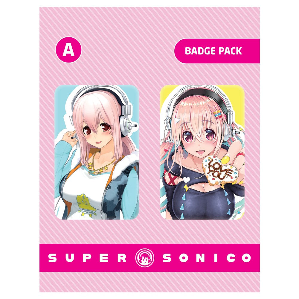 Super Sonico - Sonico: ver A - Badge Sæt