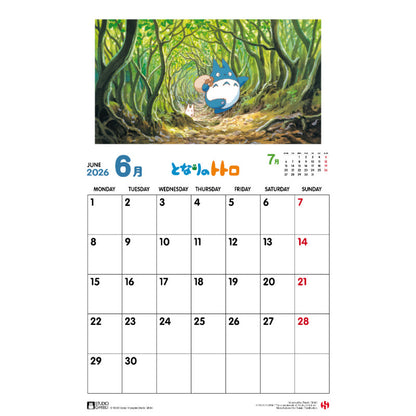 Totoro - 2026 - Vægkalender