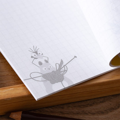 Chihiro & Heksene - Strikkende No Face & Boh B6 - Notesbog