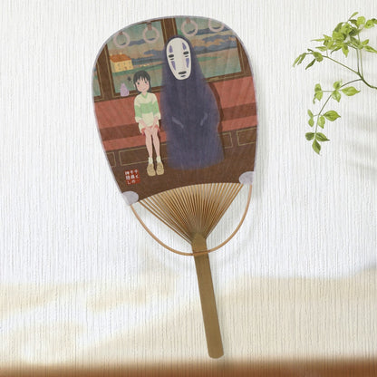 Chihiro & Heksene - Chihiro & No Face på toget - Bambus Vifte