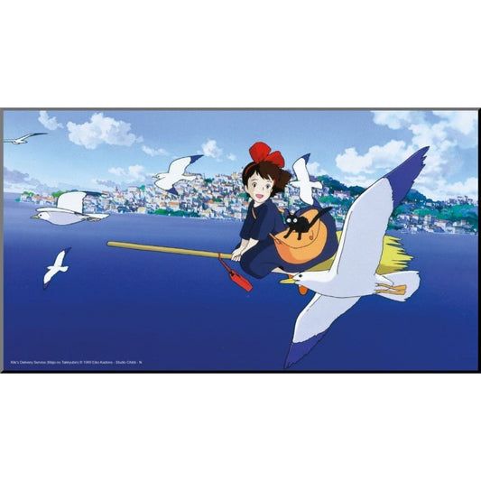 Kiki den lille heks - Flyvende Kiki - Print på træ plakat