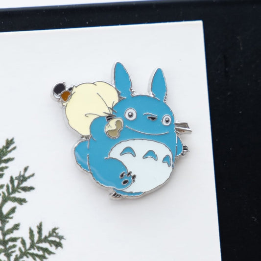 Totoro - Løbende Blå Totoro køleskabsmagnet