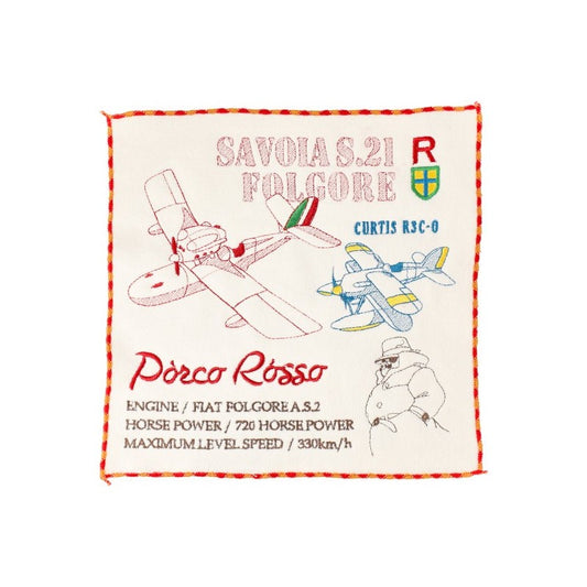 Porco Rosso - Porco Rosso & Plane - Mini Håndklæde (25x25cm)