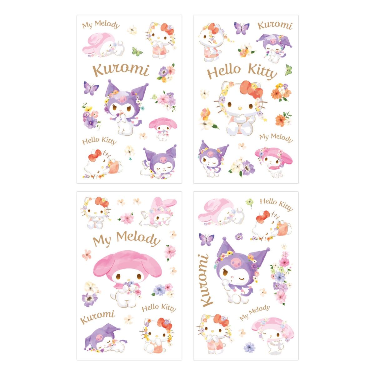Sanrio - Hello Kitty & Friends: Pastel Vivid ver. -  Sticker Sheet Sæt