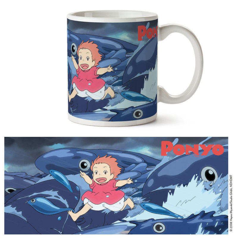 Ponyo - Ponyo på Bølger - Krus - 340 ml
