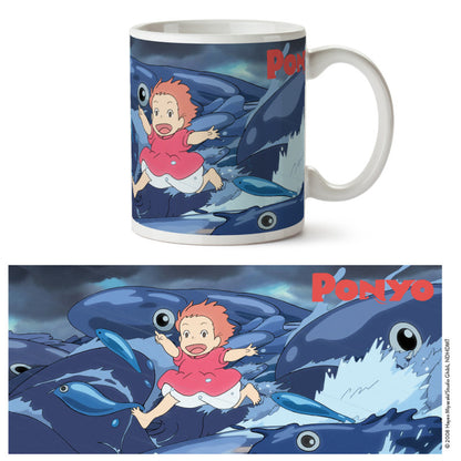 Ponyo - Ponyo på Bølger - Krus - 340 ml