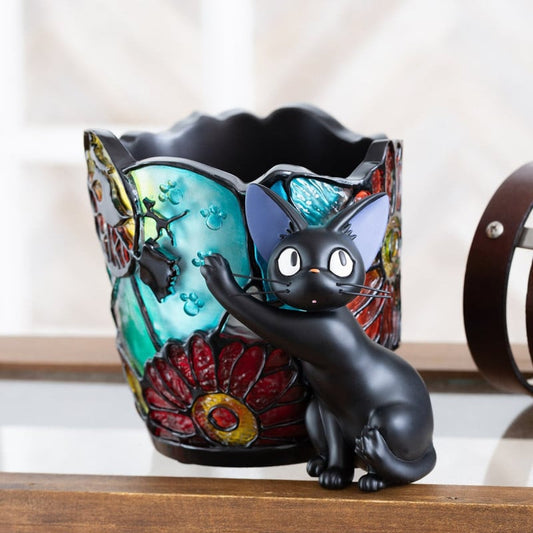Kiki den lille Heks - Jiji & glasmosaik Potteskjuler - Resin Figur