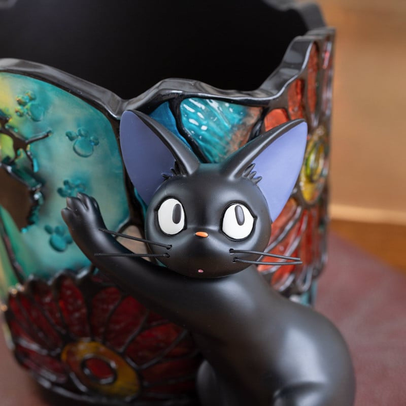 Kiki den lille Heks - Jiji & glasmosaik Potteskjuler - Resin Figur