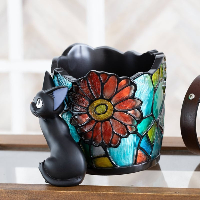 Kiki den lille Heks - Jiji & glasmosaik Potteskjuler - Resin Figur