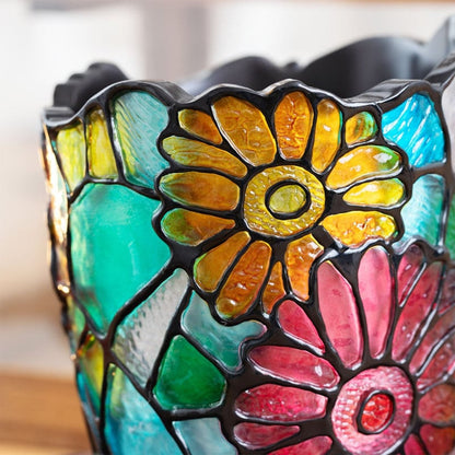 Kiki den lille Heks - Jiji & glasmosaik Potteskjuler - Resin Figur