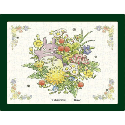 Min Nabo Totoro – Totoro blandt forårsblomster – puslespil med udstillings staffeli (150 brikker)