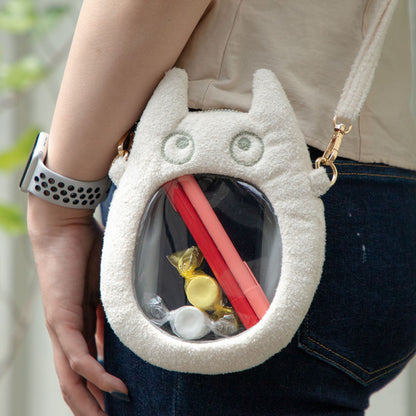 Totoro - Hvid Totoro: Open Mouth ver. - Skuldertaske