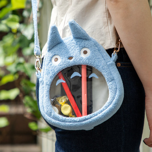 Totoro - Blå Totoro: Transparent Stomach ver. - Skuldertaske