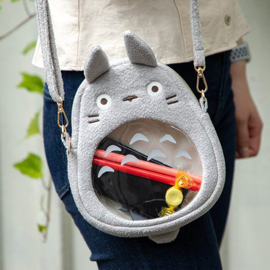 Totoro - Grå Totoro: Transparent Stomach ver. - Skuldertaske
