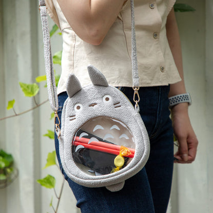 Totoro - Grå Totoro: Transparent Stomach ver. - Skuldertaske