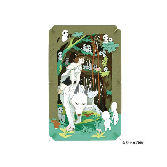Prinsesse Mononoke - Skoven hvor Kodama bor - Paper Theater Display