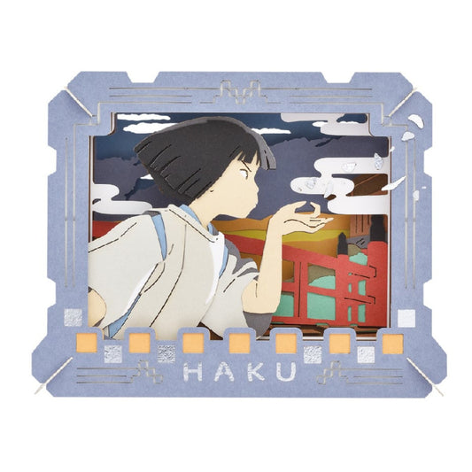 Chihiro & Heksene - Haku blowing petal - Paper Theater Display