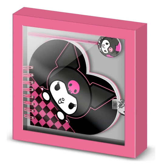 Sanrio - Kuromi - Gavesæt - Dagbog og pen